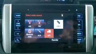 Toyota Crysta MID & Navigation   12 How to play Music or Videos from USB