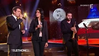 Marc Lavoine, Souad Massi et Ibrahim Maalouf au téléthon 2015 - 05/12/2015