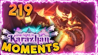 Hearthstone Karazhan Daily Funny and Lucky Moments Ep. 219 | Tracking Barnes Ragnaros!!