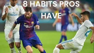 8 Habits Professional Football Players Have