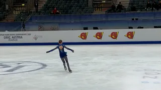 Alexandra Trusova FS practice 25.01.2020 European Championship