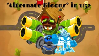 BTD6 Race - “Alternative Bloons” - in 1:52 (failed cleanup)