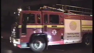 London Fire Brigade- Wembley Pump Ladder(Lreg Volvo) & Pump(Nreg Volvo) Turnout December 2004