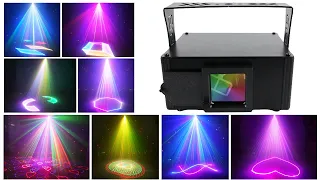 NEW Full Color DMX512 Control 4D Animation Laser Light