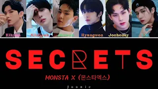 MONSTA X (몬스타엑스) 'Secrets' Lyrics (Color Coded Lyrics /Eng/)