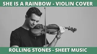 🌈 SHE IS A RAINBOW - Rolling Stones  🎻 VIOLIN COVER String Quartet Cover SHEET MUSIC PIANO SCORE