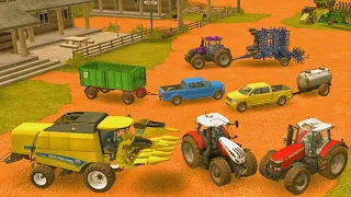 TRANSPORTING TRAILER & MCCORMICK TRACTORS WITH MAN PICK UP TRUCK CHALLENGE - Farming Simulator 22