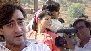 "Jaan" (1996) On-Location | Ajay Devgn, Twinkle Khanna | Flashback Video