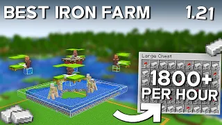 Minecraft BEST Iron Farm 1.20.6 | Iron Farm Tutorial - 1800+ Per/h