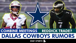 Cowboys INTERESTED In Haason Reddick Trade? + Tyron Smith, Tyler Biadasz News & NFL Combine Meetings