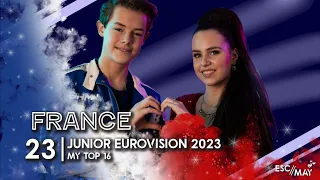Junior Eurovision 2023 | My Top 16