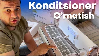 Konditsioner o'rnatish / Установка  кондиционера