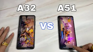 Samsung A32 vs Samsung A51. Speed test