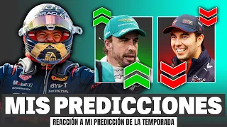 REACTION to my PREDICTION of the 2023 FORMULA 1 WORLD CHAMPIONSHIP | Rubén Canales