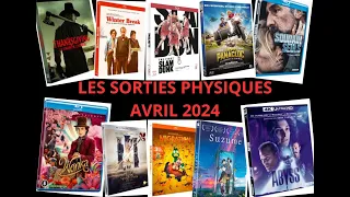 Sorties physiques Avril 2024 (DVD, Blu ray, 4K, Steelbook, collector...)