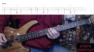 21 Guns by Green Day - Bass Cover with Tabs Play-Along