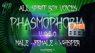 Phasmophobia - Spirit Box All Answers [HQ Original] - [4K] - v0.5.0