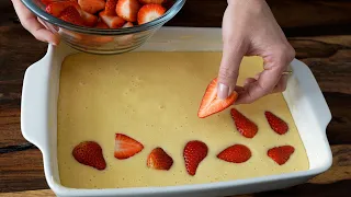 It's so delicious you can cook it every day! The best strawberry cake