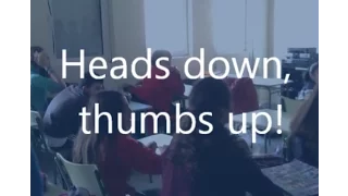 Heads down, thumbs up