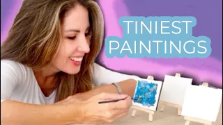 12 IDEAS for tiny AND large paintings!