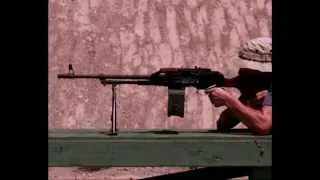 Slow Motion: PKM Machine Gun