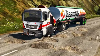 Trucks vs Potholes #18 | BeamNG.DRIVE