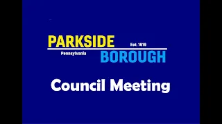 Parkside Council Meeting: April 2024