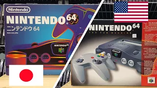 Nintendo 64 Console Unboxing - North America vs Japan