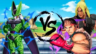 (RUS SUB) Селл Vs Рю & Кен #CellGames  | TeamFourStar