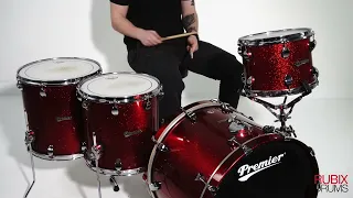 Premier 4-Piece Kit in Red Sparkle 22,12,14,16