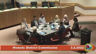 3.2.2022 Historic District Commission