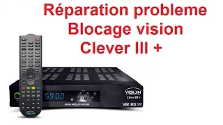 réparation probleme blocage vision clever 3+