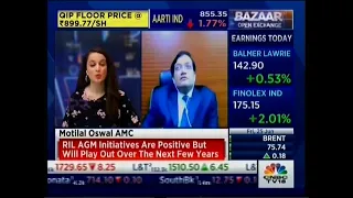 Mr. Manish Sonthalia on CNBC TV18 for the show Market Makers