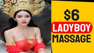 $6 THAI FOOT MASSAGE IN  PATTAYA Thailand BY LADYBOY, Part 3