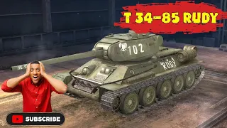T 34-85 RUDY🔴7 KILLS🔴WOT BLITZ🔴MASTERY GAMEPLAY🔴WOTB REPLAY🔴WORLD OF TANKS BLITZ