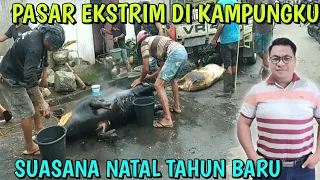 Pasar Ekstrim di Kampungku Suasana Natal Tahun Baru #omtolekitchen