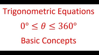 Solve Trigonometric Equations When Principal Angle is 0 to 360 degrees MCR3U SAT Preparation