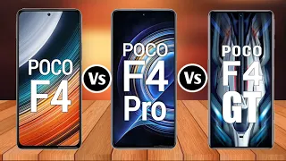 Poco F4 Vs Poco F4 Pro Vs Poco F4 GT