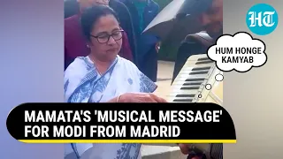 Mamata's 'Hum Honge Kamyab' Show On Streets Of Spain; Bengal CM's Morning In Madrid Goes Viral