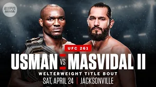 KAMARU USMAN VS JORGE MASVIDAL FULL FIGHT UFC 261