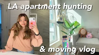 living alone (again) | apartment hunting in LA (w/ rent prices) & moving vlog