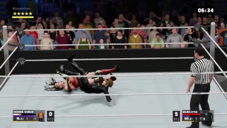 WWE 2K17 Selina Kyle VS Wonder Woman In A Ironman Match