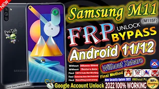 Without Knox/xShare ! *#0*# Not Working Method | Samsung M11 Frp Bypass Android 12 No Tool & Pc 2022