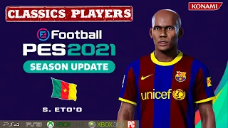 S. ETO'O face+stats (Classics Players) How to create in PES 2021