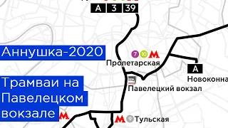 Аннушка-2020. Трамвай на Павелецком вокзале