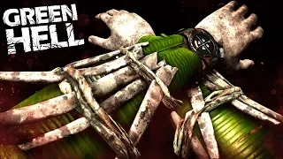 COVERING MY ENTIRE BODY WITH BONES FROM DEAD TRIBALS - New Combat Update! - Green Hell Gameplay