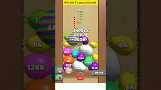 Only 1% pass this level 😎 Blob Merge 3D #16... 8M 👍