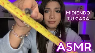 ASMR ESPAÑOL / MIDIEND0 TU CARA + DIBUJANDO TU CARA (realista) + mouth sounds