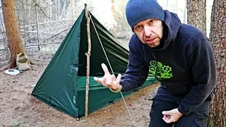 Tarp setup versatile per pioggia, tempesta, inverno chiuso su tutti i lati Consigli Tarp setup