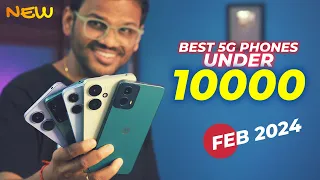 TOP 5 Best 5G Phones Under 10000 in FEB 2024 l Best Mobile Under 10000